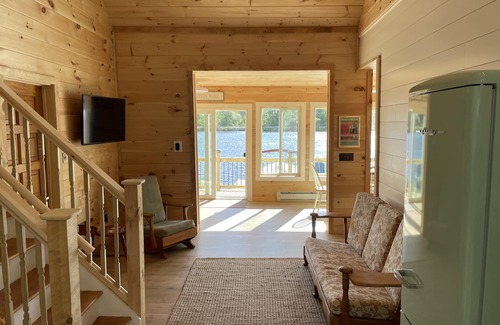 Lake Luzerne Cabin | Riverside Retro Style Cottage Close to everything.