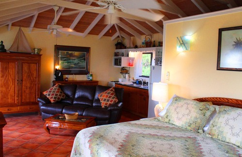 Hart Bay Cottage | Romantic Cottage: Stunning Ocean Views. Hot tub. Cruz Bay!