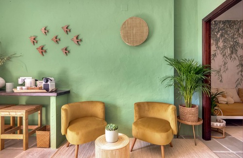 Adsubia Apartment | Room 'Hojas' with Mountain View, Wi-Fi, and Air Conditioning