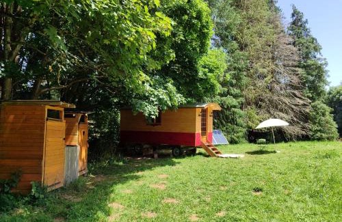 Orcines Other | Roulotte au pied des volcans, cuisine et sdb de plein air