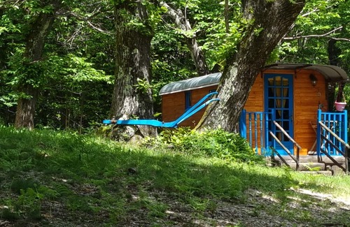 Valgorge Cabin | Roulotte le Bleuet, in a natural setting close to hiking trails