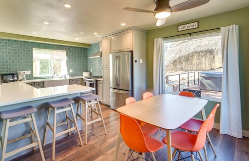 Arrowbear Lake Cabin | Running Springs Cabin w/Spacious Deck + Hot Tub!