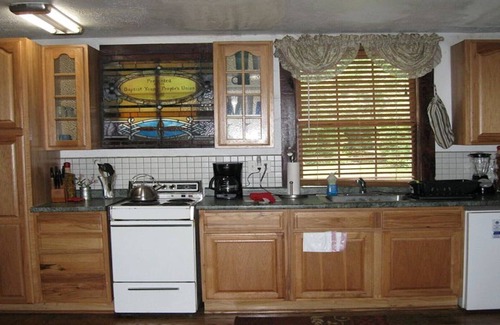 Luray Cabin | Rustic River Cabin, Charming Riverfront, Hottub, 2 Stone Fireplaces, Dock, Views