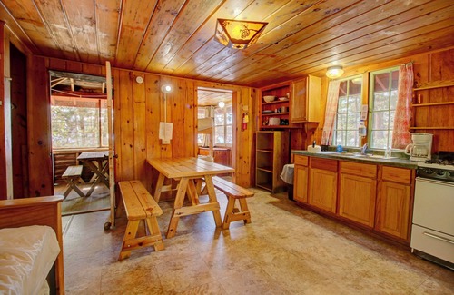 Lac du Flambeau Cabin | Rustic, Wisconsin Northwoods Cabin with Private Dock. Family & Pet Friendly!