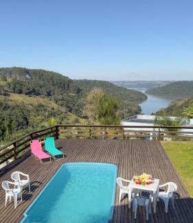 Piratuba House | Sítio Sonho Meu - 3 quartos- Seu Refúgio com a mais bela Vista para Lago da Usina