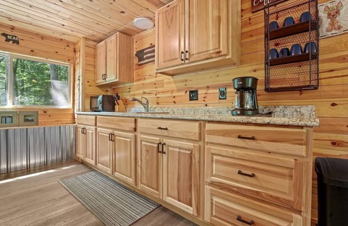 Wellston Cabin | Sand Lake Log Cabin- Pets OK, Starlink Wifi, Smart TV, AC, Grill, Firepit