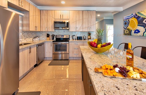 St. Ann's Bay Villa | Sandy Bottoms Beach Villa, Smart Home Located on the Beach with Mountain Views