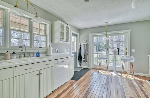 Grange Landing House | Secluded lakeview retreat w/wraparound deck & cozy contemporary charm!