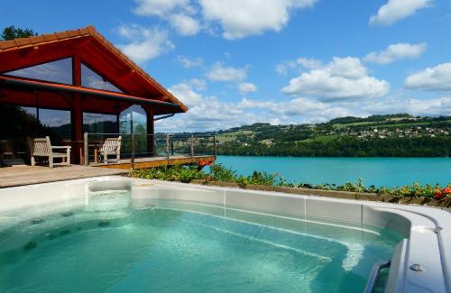 Villages du Lac de Paladru House | SEEBLICK romantic chalet spa lake view
