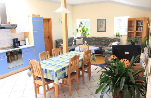 Wichtenbeck Apartment | Separate bright cornflower vacation apartment on a former farm