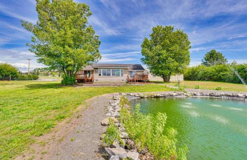 Chiloquin House | Serene Home with On-Site Pond and Decks in Chiloquin!