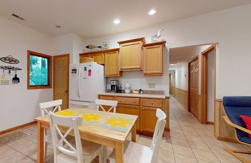 Harbert House | Serene Lake Michigan home with private beach access, wooded land, near town.