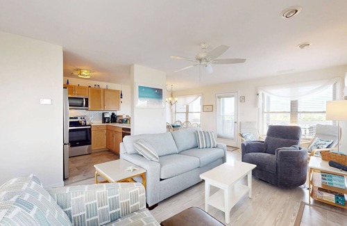 Topsail Beach House | Serenity Point duplex - ocean views & community pool - central AC & W/D