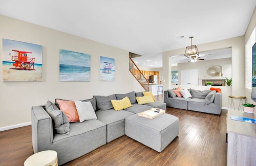 Henderson House | Seven Palms Stylish Home with Pool, Hot Tub,& Movie Room