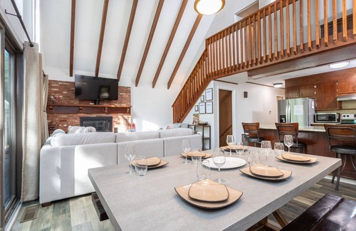 Keezletown House | Ski Slope Views, Fireplace, Game Room & Loft Retreat