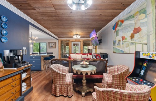 Shirley Apartment | Sleeps 16! Lakefront- GameRoom - Dock - Fireplaces