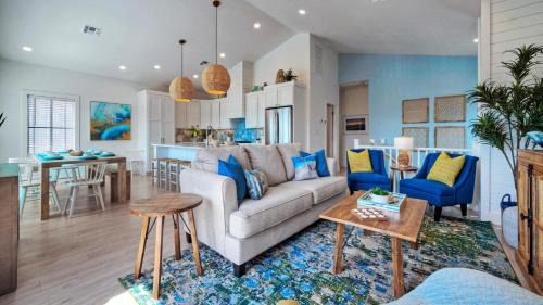 Port Aransas House | Sleeps 22 2 Homes w Private Pool Patio Walkable Location Golf Cart Zone