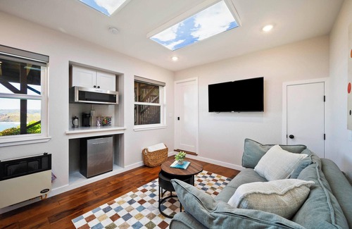 Pedro Point House | Small Home with Ocean View walk to Restaurants, Brewery, Shops, Beach