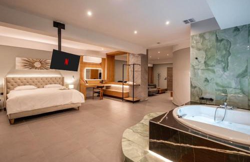 Irakleio Apartment | Smaragdi Luxury Jacuzzi Apartment Noho Premium Living