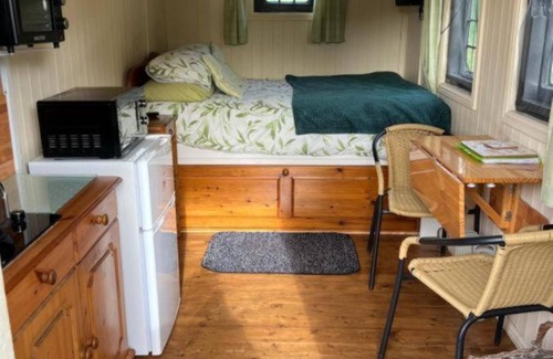 Hadlow Down Cabin | Snug secluded lakeside shepherds hut for fishing, or just relaxing.