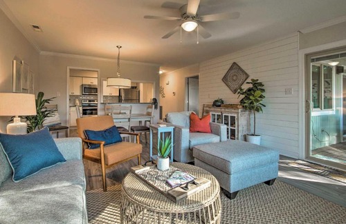 Caswell Beach Apartment | Sound of the Sea Oak Island Condo with Pools!