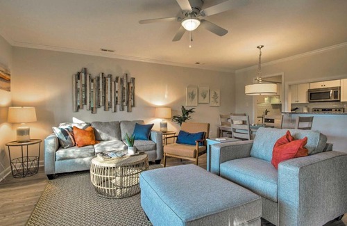 Caswell Beach Apartment | Sound of the Sea Oak Island Condo with Pools!