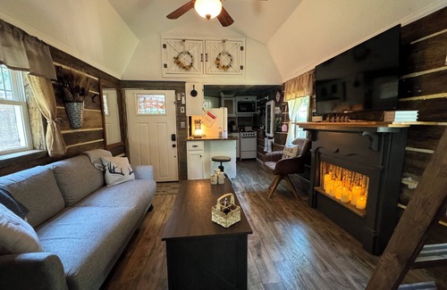 Springville Cabin | Southern Blooms! Porch Swinging, Pet-Friendly🐶, Tiny Home near Kentucky Lake!