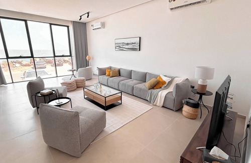 As Sifah House | Spacious 3-bedroom apartment in charming As Sifah with WiFi, AC