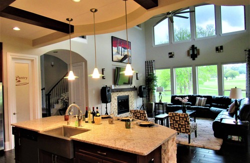 April Sound House | Spacious 4,000 Sq Ft - Modern Lakefront Resort Home on Golf Course