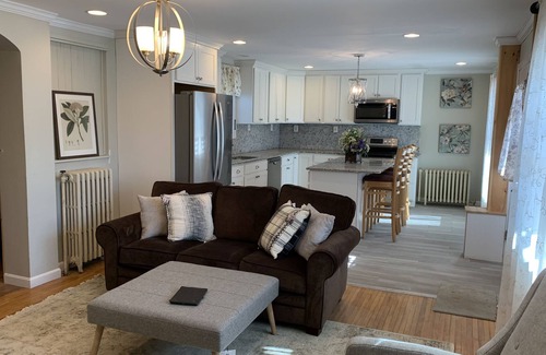 Suncook Apartment | Spacious apartment in historic farmhouse