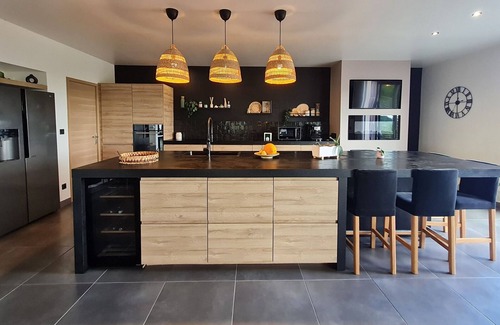 Favieres Cottage | Spacious contemporary house with panoramic terrace and heated pool