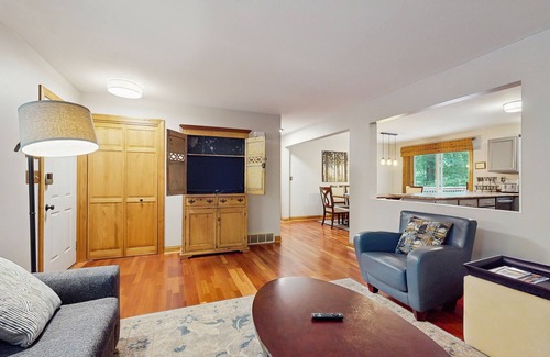 Shorewood-Tower Hills-Harbert House | Spacious Dog Friendly Home w/heated pool, fenced yard, gas grill, & fire pit