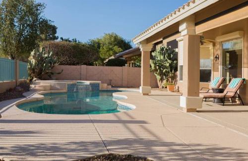 Palm Valley House | Spacious golf course house with pool heater, spa