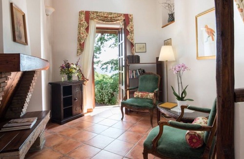 Caprarola Villa | Spacious House for family rental at lake near Rome; Lake View Garden, WiFi, Pool