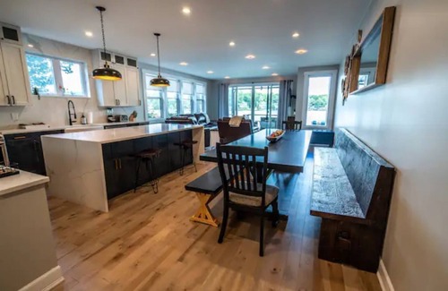 Lochmere House | Spacious New Lake Front House w/Dock on Winnisquam