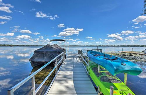 Stearns County House | Spacious Pearl Lake Retreat with Yard and Private Dock