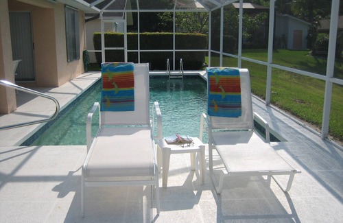 Crown Pointe House | Spacious villa with beheizb. Saltwater pool focused directly on the lake, south side