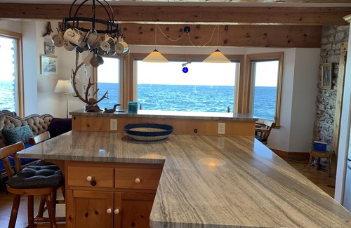 Lion's Head Cottage | Spectacular views- Stone Cottage, steps to the water, heated pool, pet friendlyn