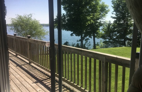 Elizabethtown-Kitley Cottage | St. Lawrence Riverfront S/W exposure, clean shoreline ,shallow & deep water