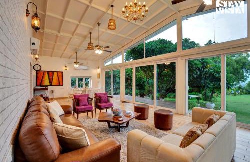 Bhiwadi Villa | StayVista at Idyllic Farmhouse - A Glasshouse with Outdoor Pool