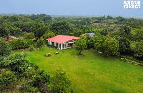Bhiwadi Villa | StayVista at Idyllic Farmhouse - A Glasshouse with Outdoor Pool