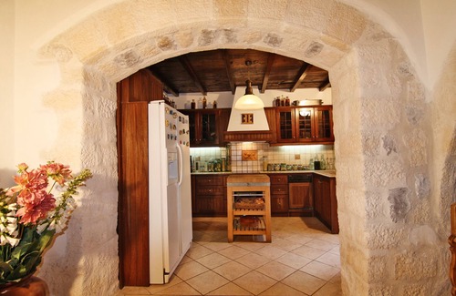 Marathon Villa | "Stone Castle Villa" panoramic sea view, in sandy beach, near Athens