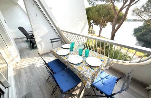 La Grande-Motte Apartment | Studio 4pers La Grande Motte Ponant, Vue exceptionnelle lac, double terrasse, Parking, base nautique, golf & plage à pied, draps & serviettes fournis