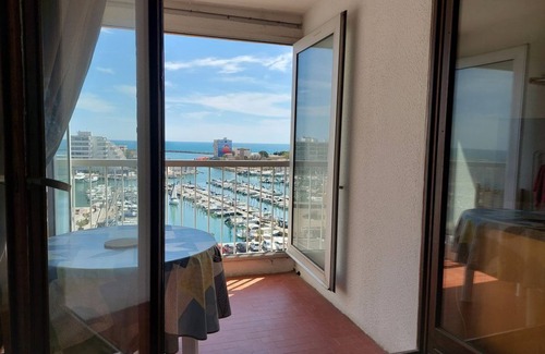 Carnon-Plage Apartment | Studio Cabin Sea View 2 separate sleeping areas