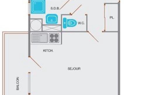 Le Grand-Bornand Apartment | Studio cabine 5 pers, proche patinoire et pistes, Le Grand-Bornand - FR-1-241-45
