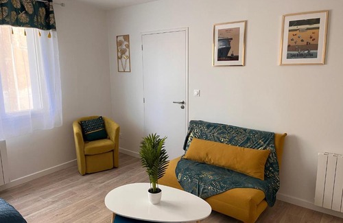 Saint-Nazaire Apartment | Studio cosy avec terrasse, proche Chantiers et Airbus