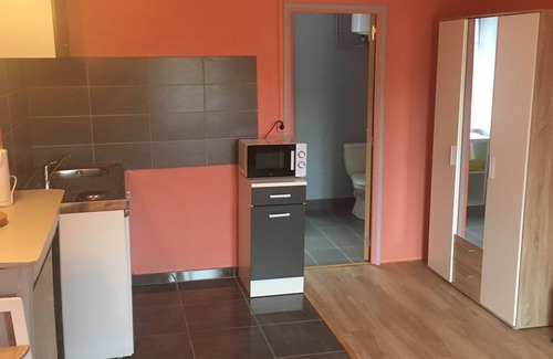 Gelles Apartment | Studio facing Sioule near Vulcania
