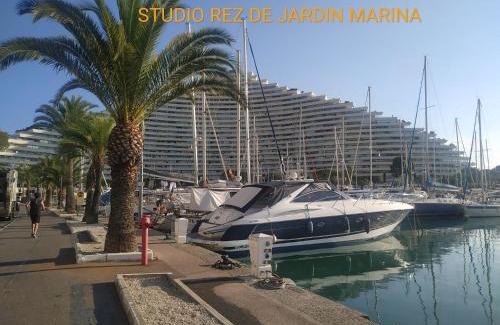 Villeneuve Loubet Beach Apartment | Studio Rez de jardin Marina baie des Anges