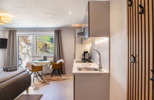 Oberau Apartment | Studio 'Tirolee Marchegg - Bear Cave' with Mountain View, Private Terrace and Wi-Fi