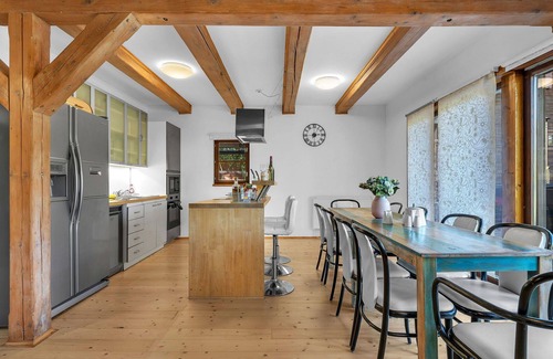 Dolni Branna House | Stunning private villa for 10 guests with WIFI, hot tub, TV, terrace, pets allowed and parking